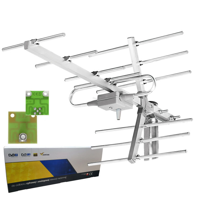 Antena Yagi 11 el. z symetryzatorem na F KARTON