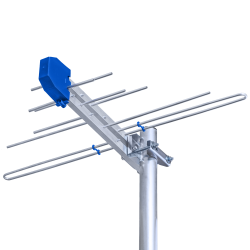 Antena TV logarytmiczna Minilog ze wzmacniaczem, zasilaczem - 2