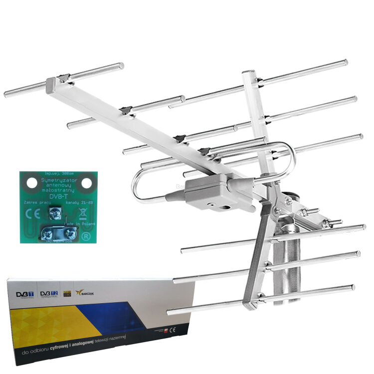 Antena Yagi 11 el. z symetryzatorem na tył (zaciski) KARTON