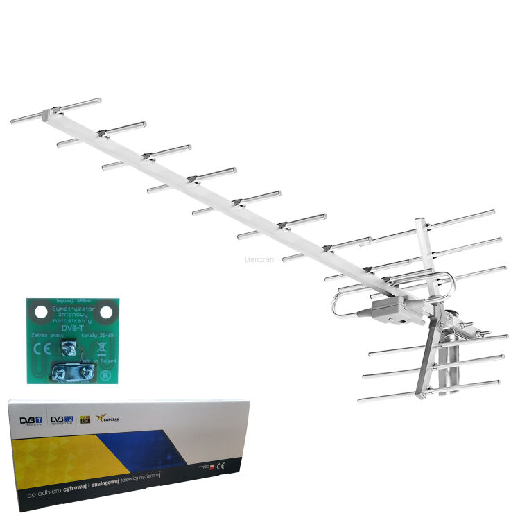 Antena Yagi 16 el. z symetryzatorem na tył (zaciski) KARTON