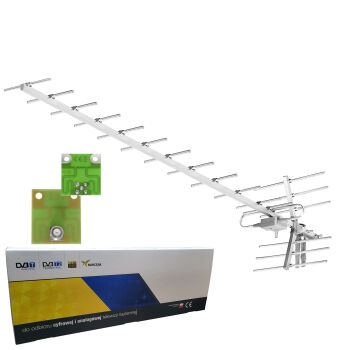 Antena Yagi 19 el. z symetryzatorem F KARTON