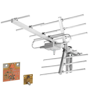 Antena Yagi 11 elementów ze wzmacniaczem na F