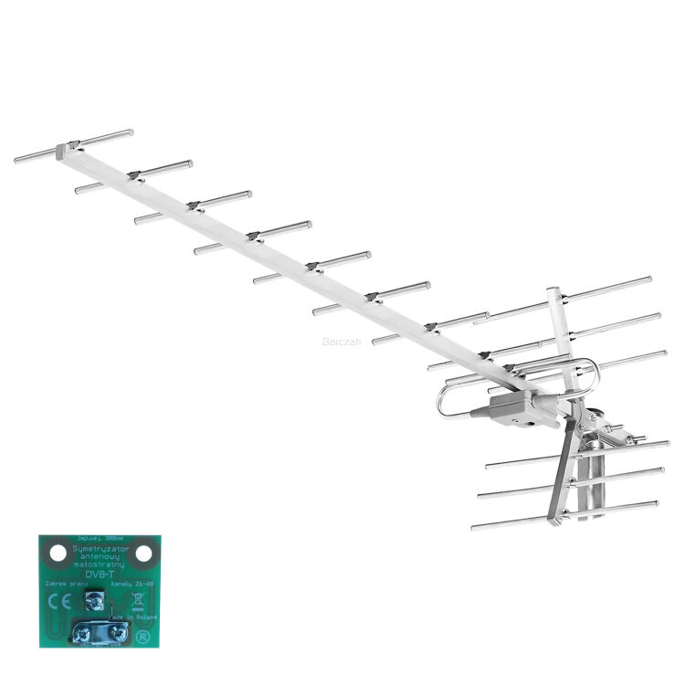 Antena Yagi 16 elementów z symetryzatorem na tył (zaciski)