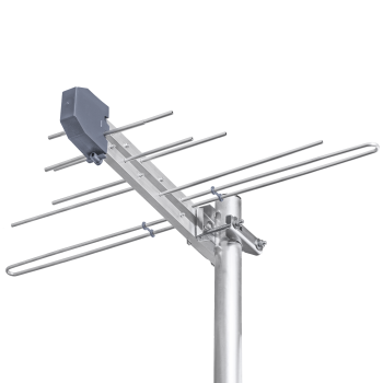 Antena TV logarytmiczna 6log - 12 elementów z gniazdem F